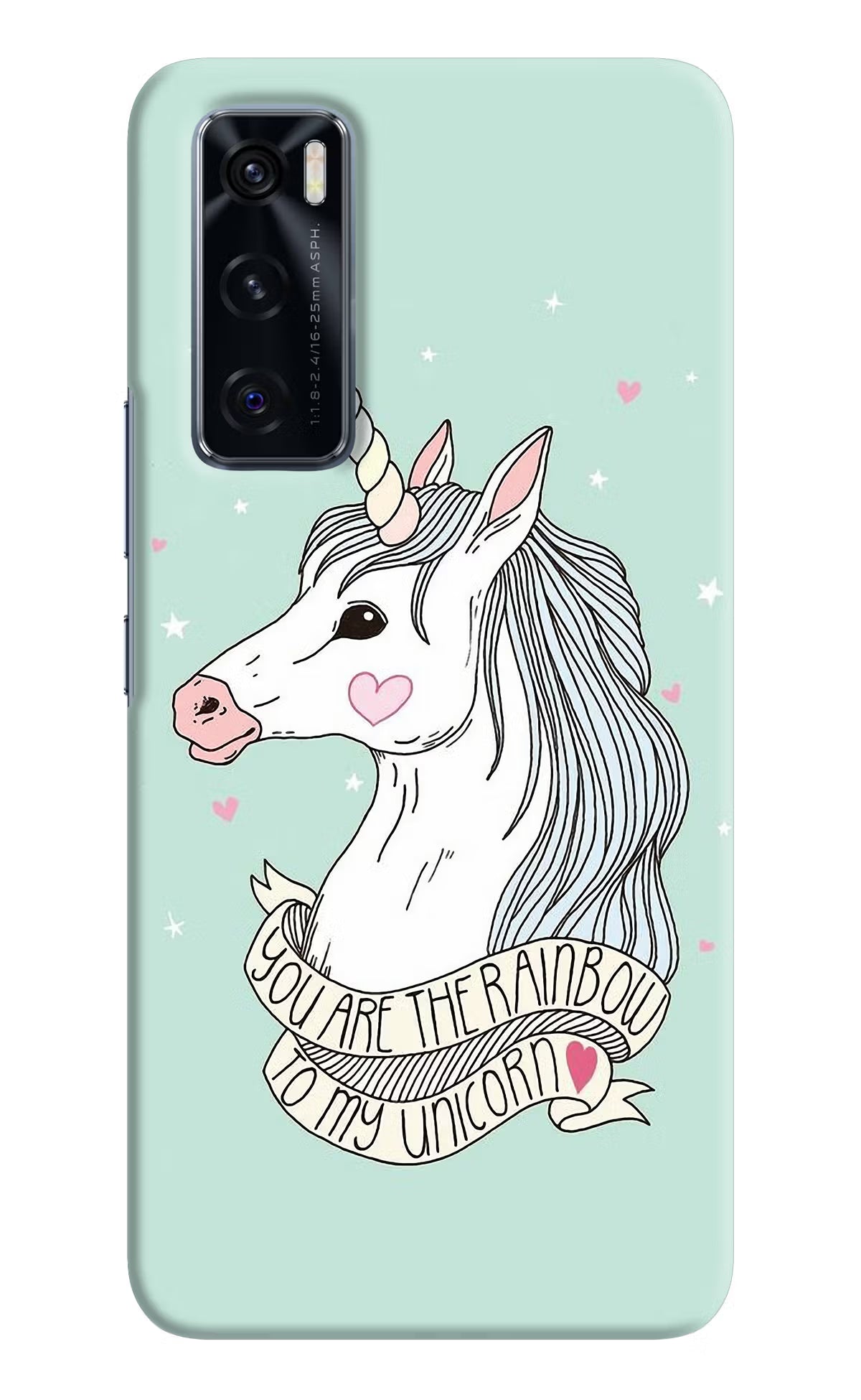 Unicorn Wallpaper Vivo V20 SE Hard Case Back Cover by Casekaro