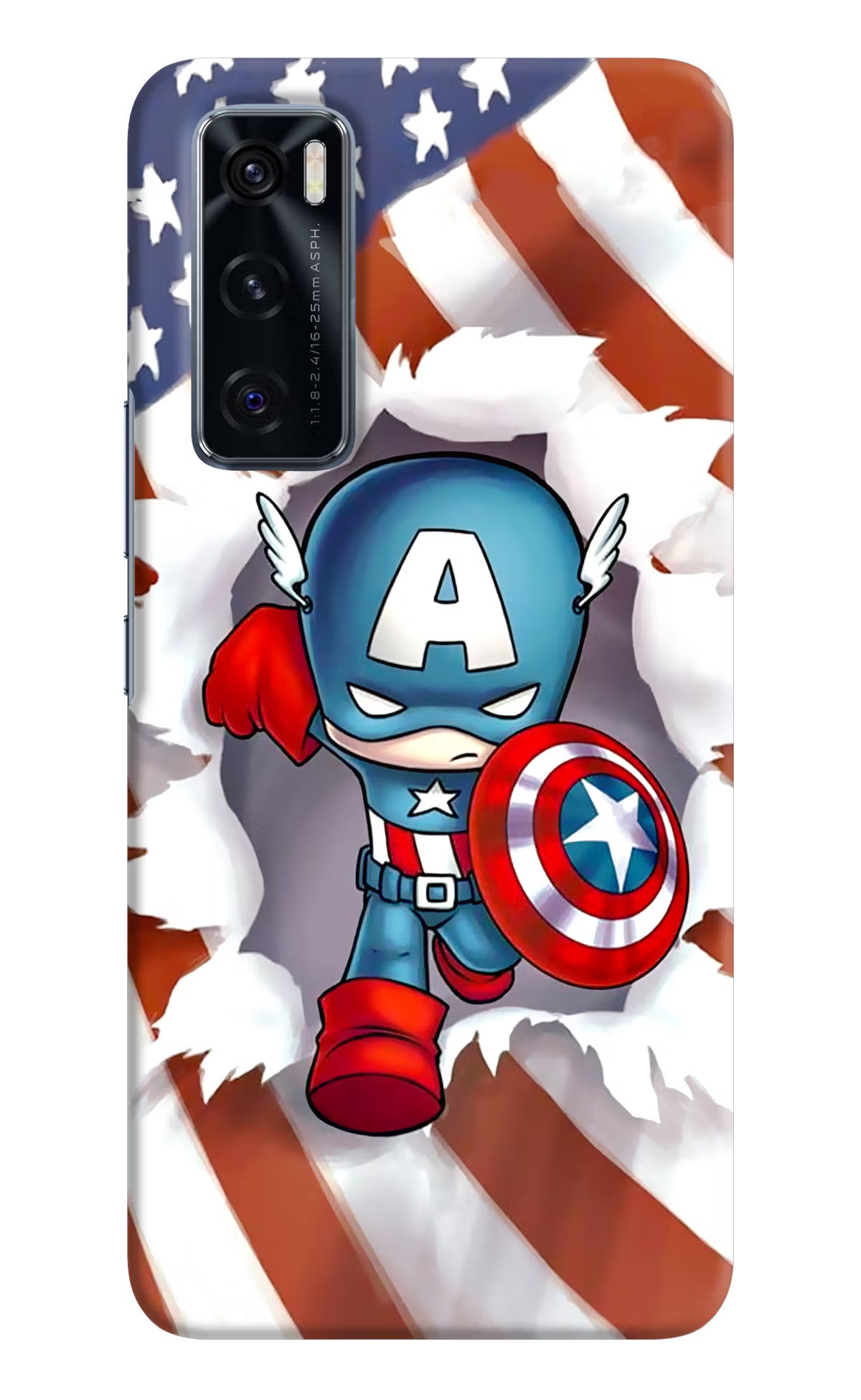 Captain America Vivo V20 SE Hard Case Back Cover by Casekaro