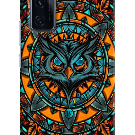 Angry Owl Art Vivo V20 SE Hard Case Back Cover by Casekaro