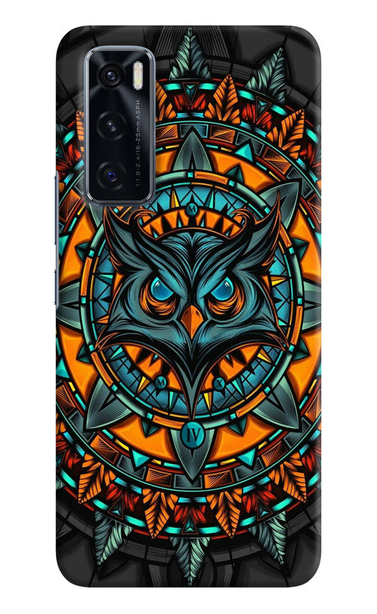 Angry Owl Art Vivo V20 SE Hard Case Back Cover by Casekaro