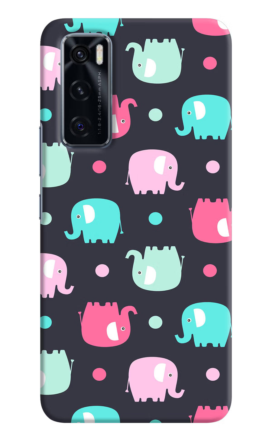 Elephants Vivo V20 SE Back Cover, Hard case
