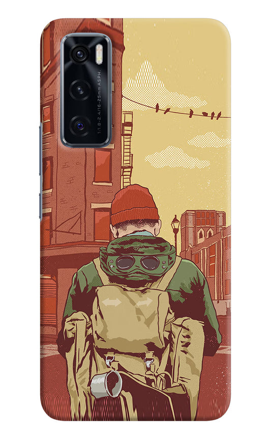 Adventurous Vivo V20 SE Hard Case Back Cover by Casekaro