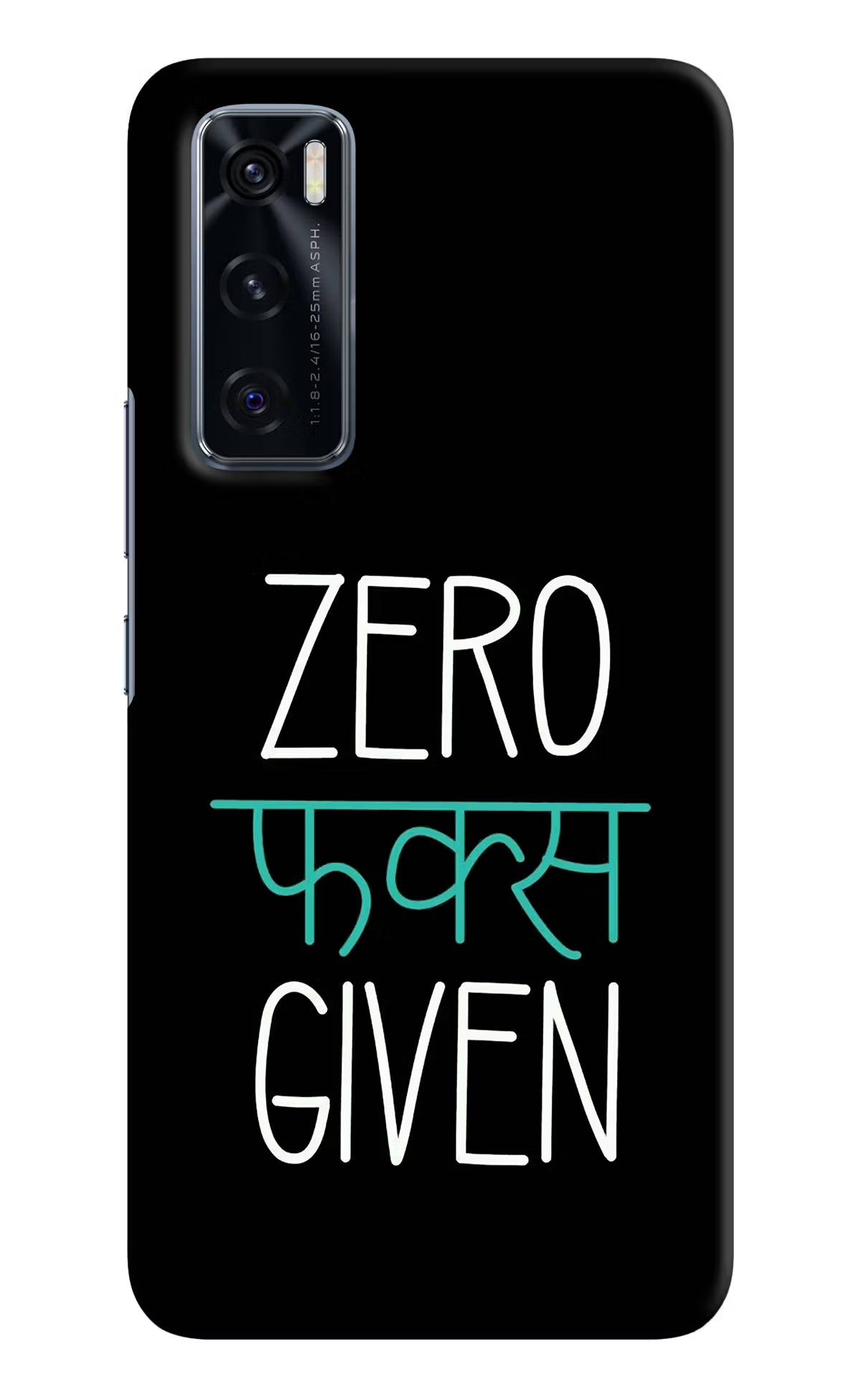 Zero Fucks Given Vivo V20 SE Hard Case Back Cover by Casekaro