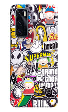 Sticker Bomb Vivo V20 SE Hard Case Back Cover by Casekaro