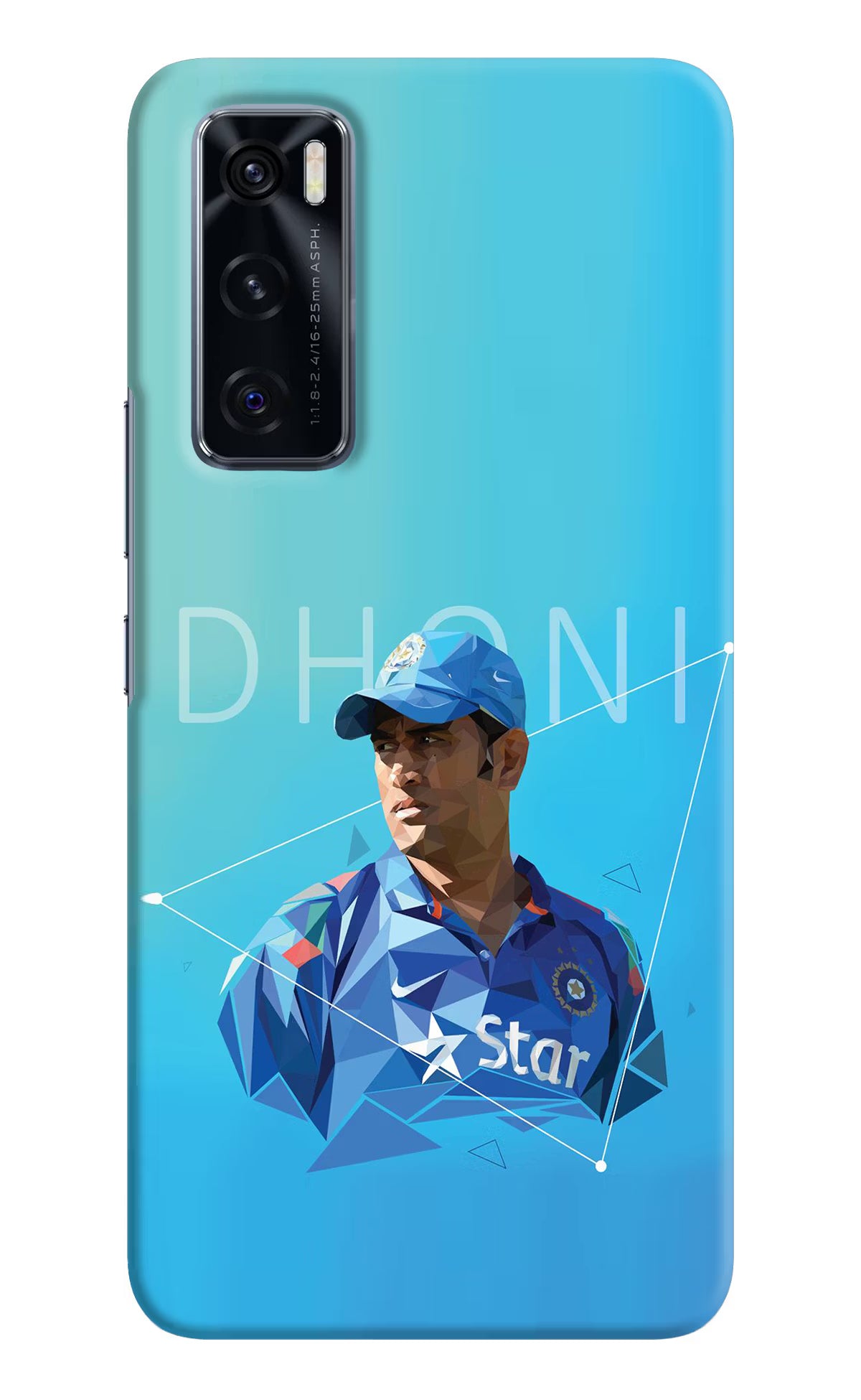 Dhoni Artwork Vivo V20 SE Hard Case Back Cover by Casekaro