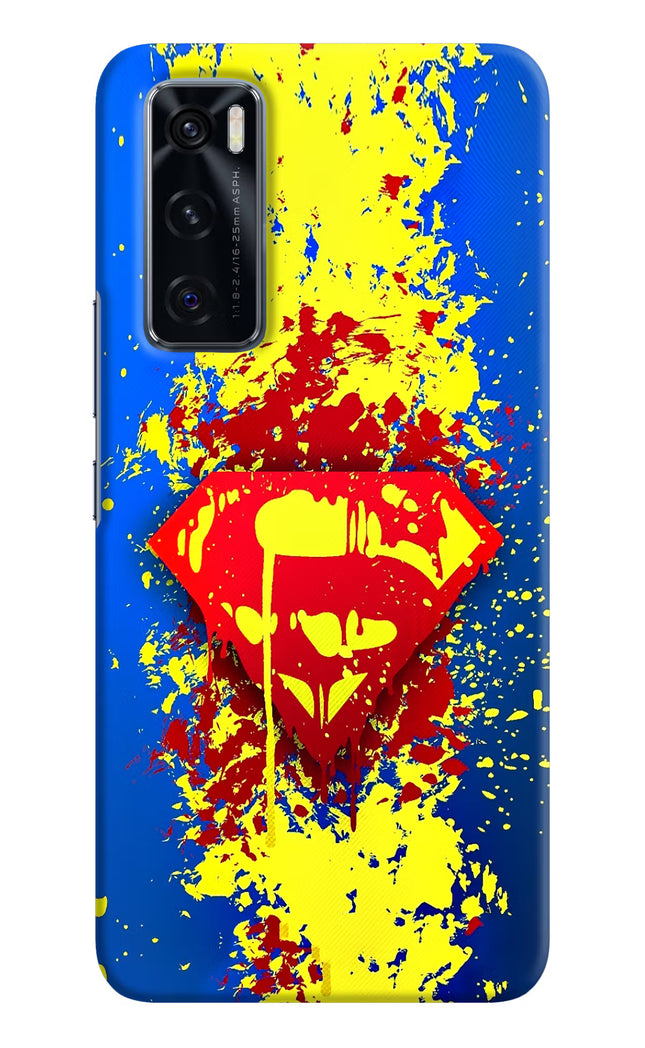Superman logo Vivo V20 SE Hard Case Back Cover by Casekaro