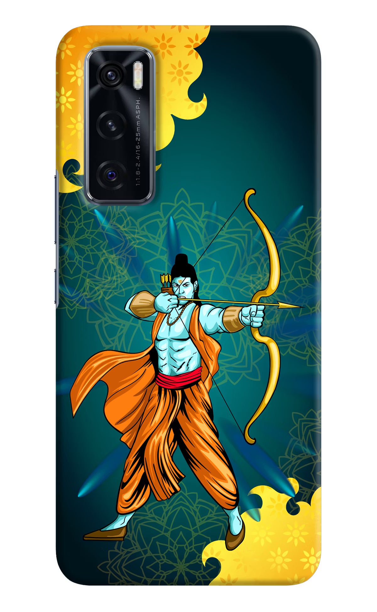 Lord Ram - 6 Vivo V20 SE Hard Case Back Cover by Casekaro