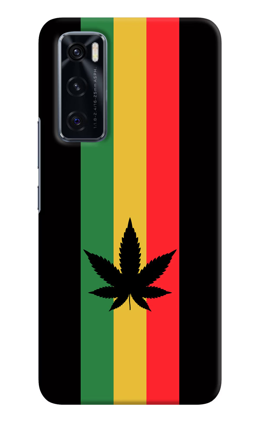 Weed Flag Vivo V20 SE Back Cover, Hard case