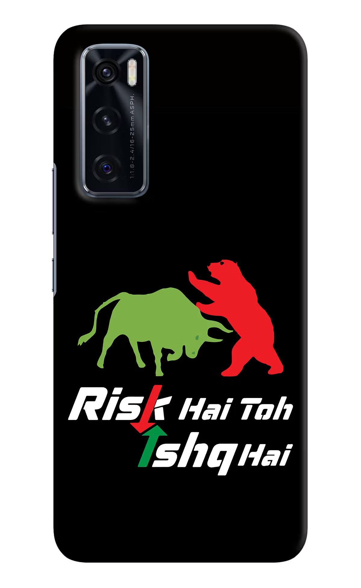 Risk Hai Toh Ishq Hai Vivo V20 SE Hard Case Back Cover by Casekaro