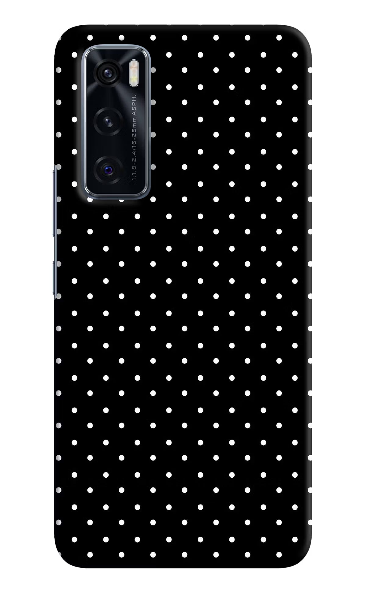 White Dots Vivo V20 SE Hard Case Back Cover by Casekaro