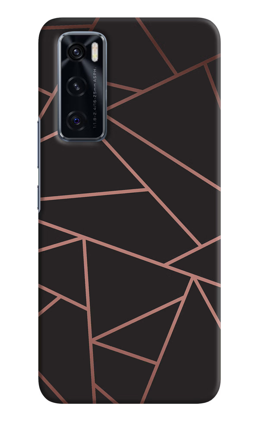 Geometric Pattern Vivo V20 SE Back Cover, Hard case