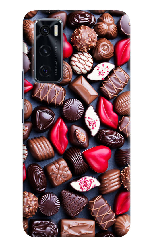 Chocolates Vivo V20 SE Hard Case Back Cover by Casekaro