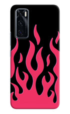 Fire Flames Vivo V20 SE Hard Case Back Cover by Casekaro