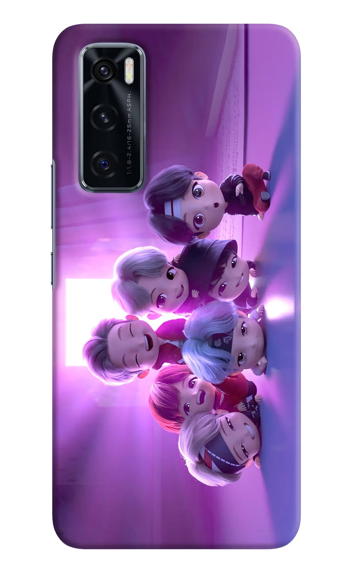 BTS Chibi Vivo V20 SE Hard Case Back Cover by Casekaro
