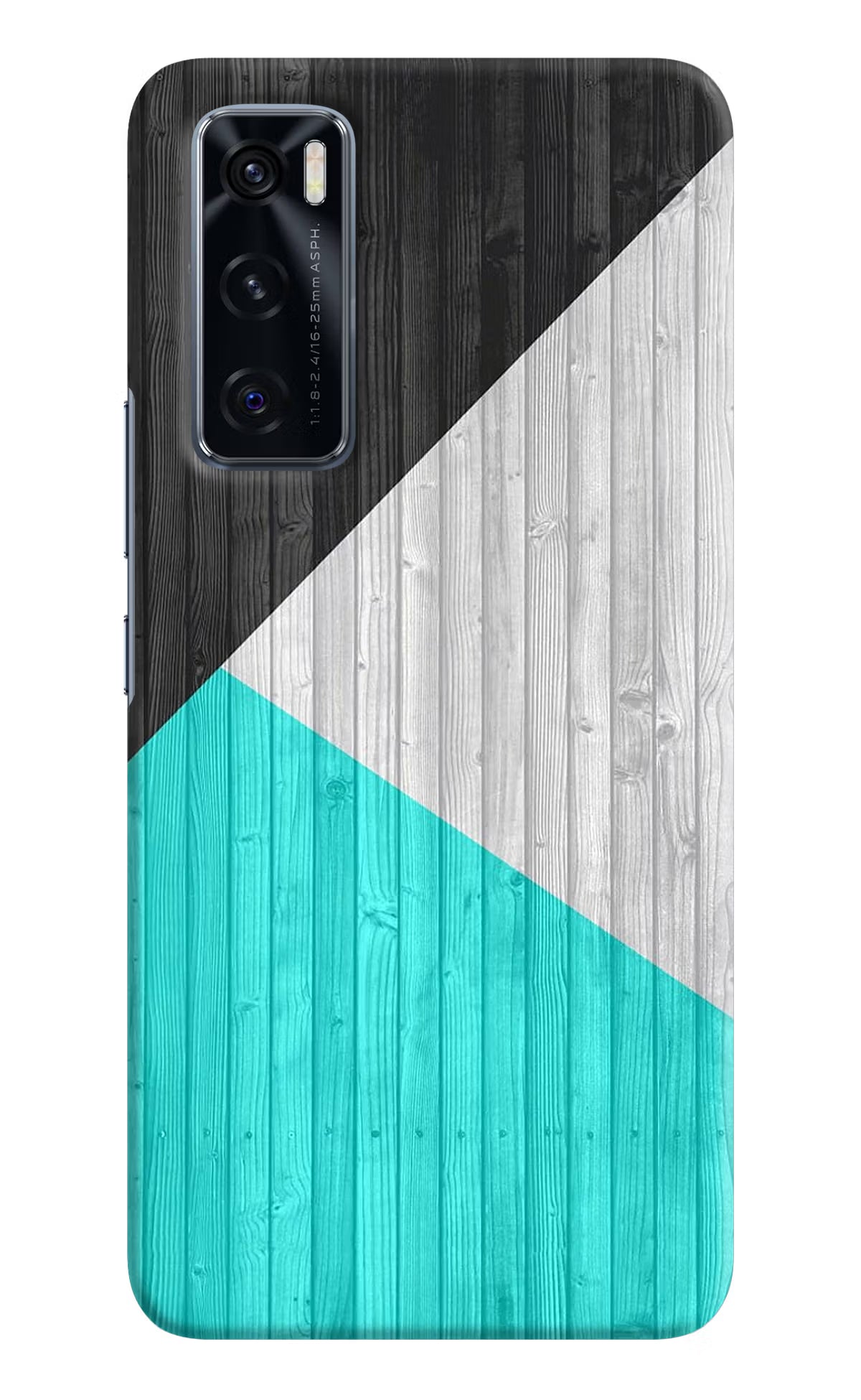 Wooden Abstract Vivo V20 SE Hard Case Back Cover by Casekaro