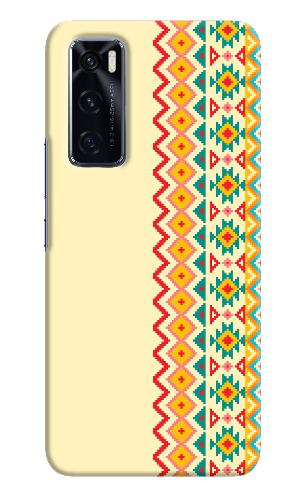Ethnic Seamless Vivo V20 SE Hard Case Back Cover by Casekaro