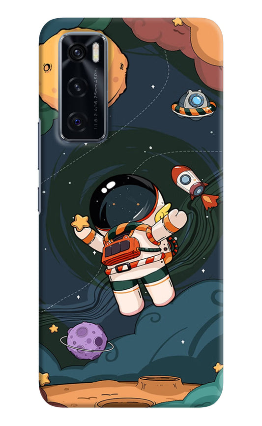 Cartoon Astronaut Vivo V20 SE Hard Case Back Cover by Casekaro