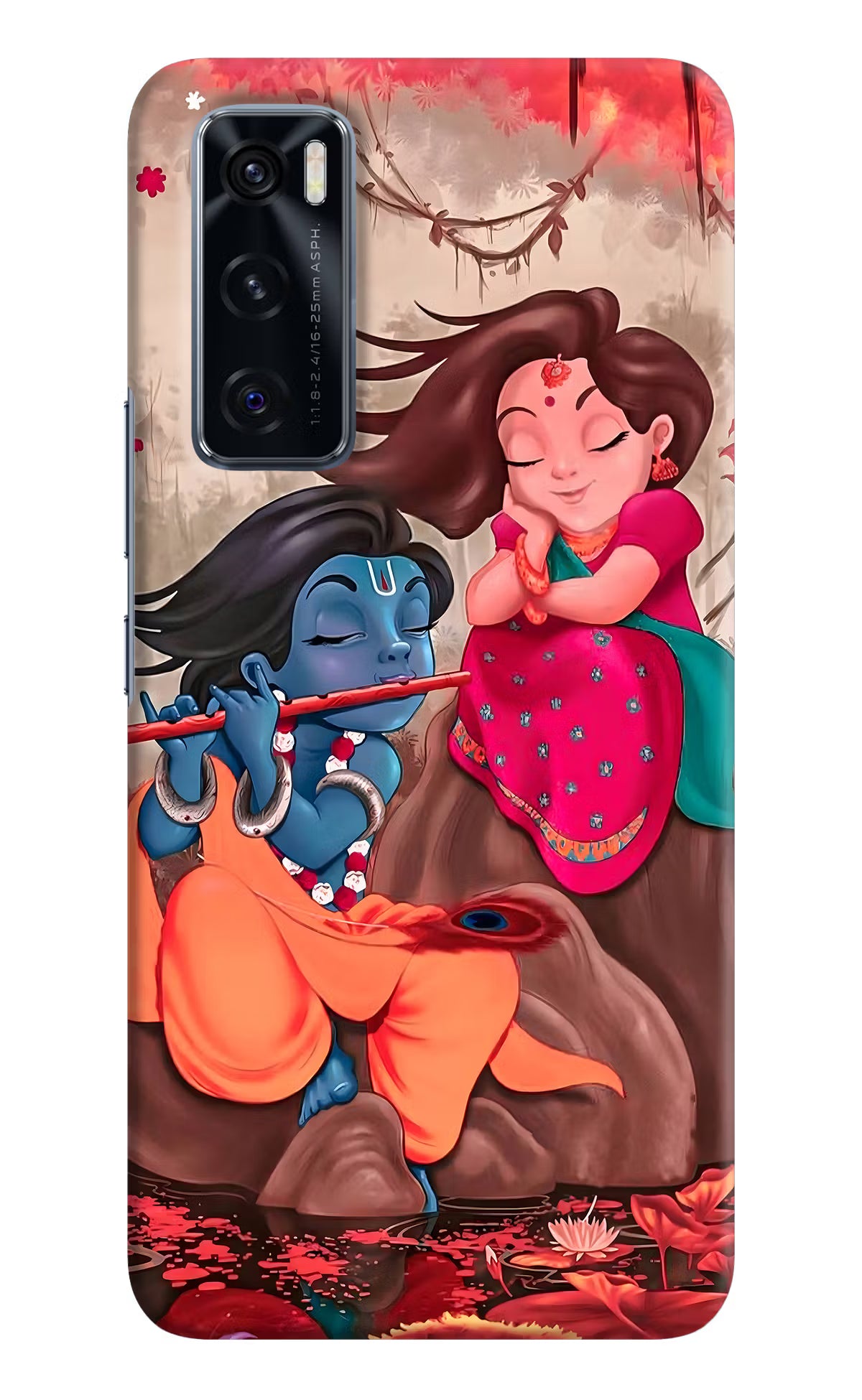 Radhe Krishna Vivo V20 SE Hard Case Back Cover by Casekaro
