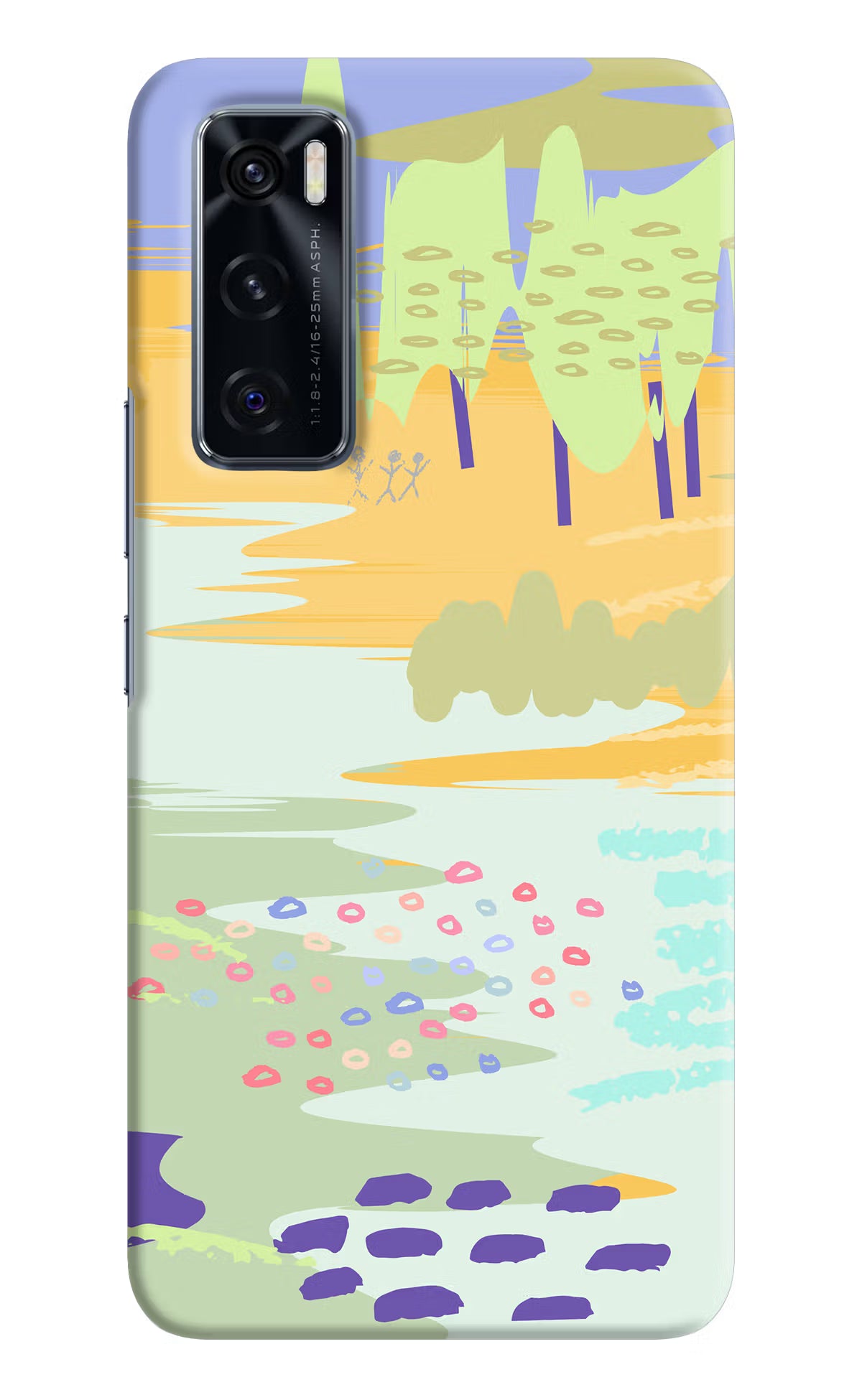 Scenery Vivo V20 SE Hard Case Back Cover by Casekaro