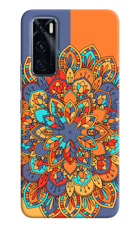 Color Mandala Vivo V20 SE Hard Case Back Cover by Casekaro