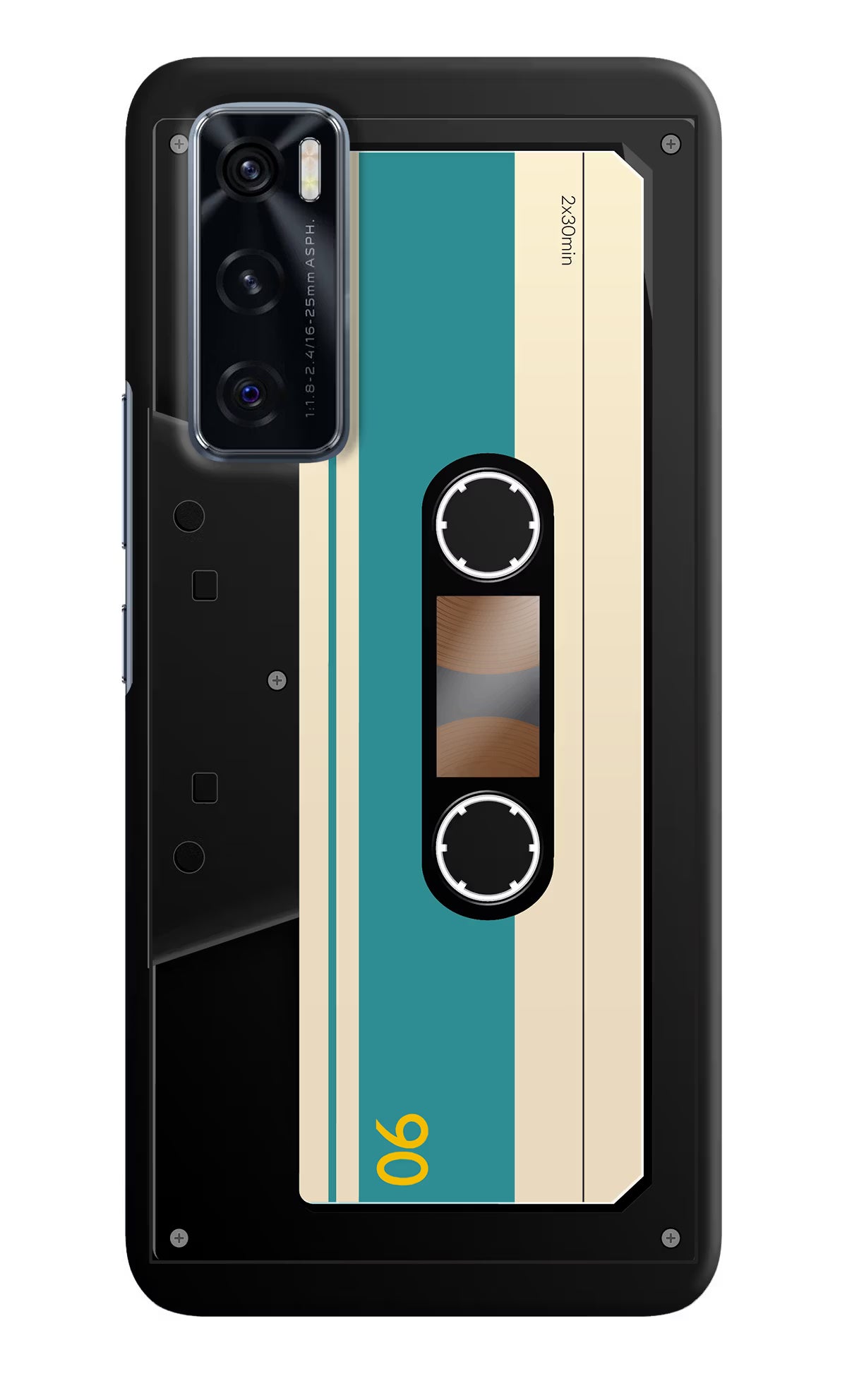 Cassette Vivo V20 SE Hard Case Back Cover by Casekaro