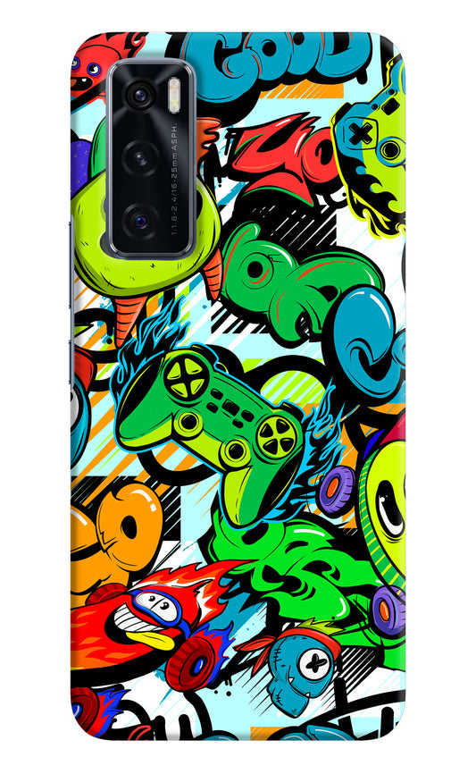 Game Doodle Vivo V20 SE Hard Case Back Cover by Casekaro