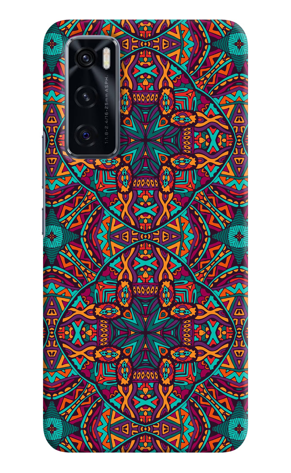 Colour Mandala Vivo V20 SE Hard Case Back Cover by Casekaro