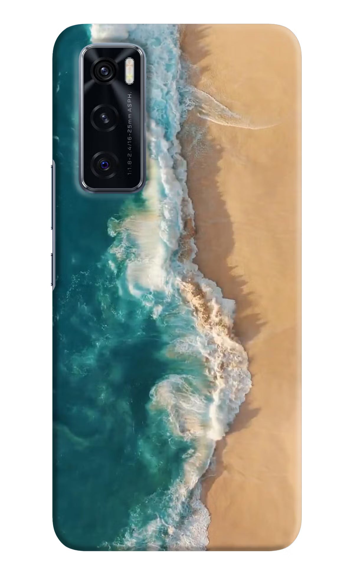 Ocean Beach Vivo V20 SE Hard Case Back Cover by Casekaro