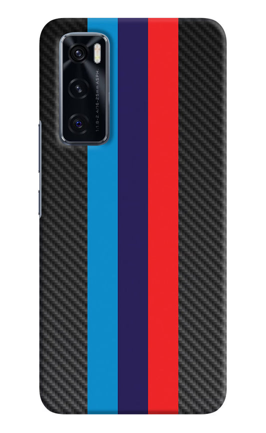 BMW Stripes Pattern Vivo V20 SE Hard Case Back Cover by Casekaro