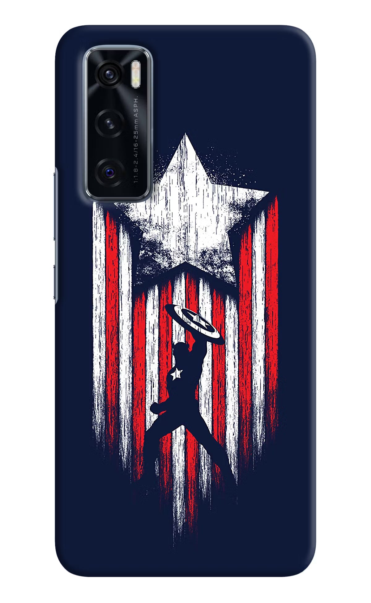 Captain America Marvel Art Vivo V20 SE Hard Case Back Cover by Casekaro