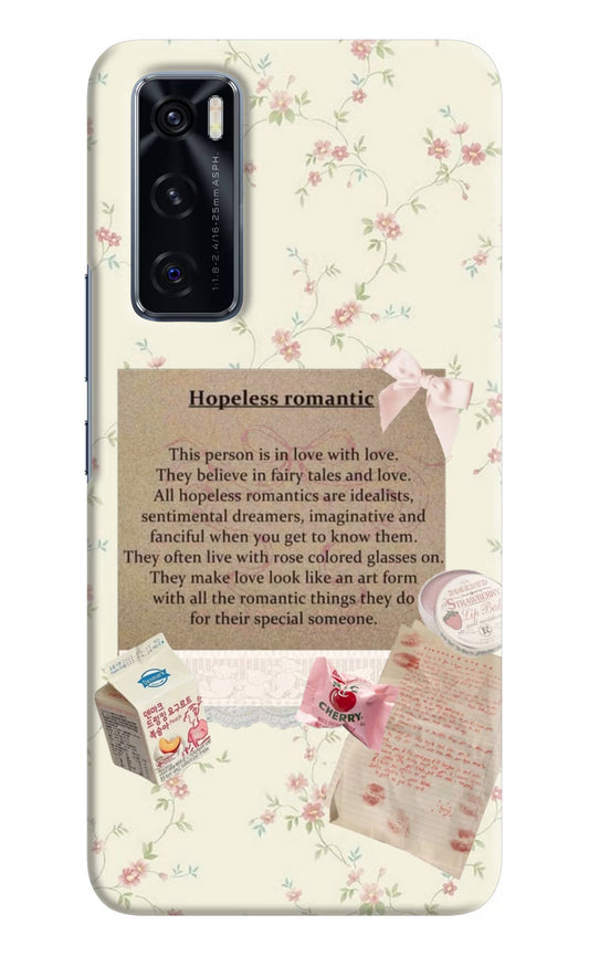 Hopeless Romantic Vivo V20 SE Hard Case Back Cover by Casekaro