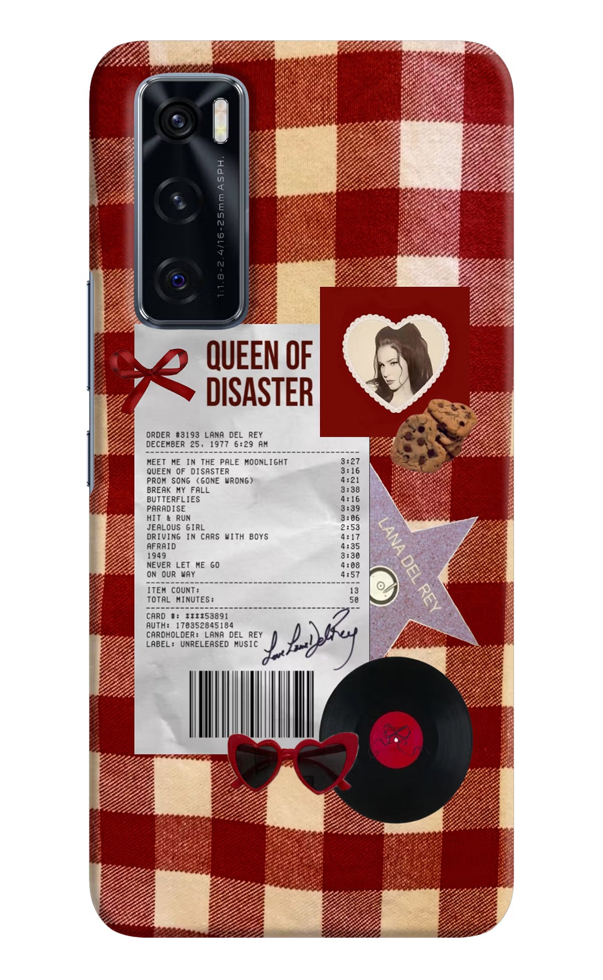Queen of Disaster Vivo V20 SE Hard Case Back Cover by Casekaro