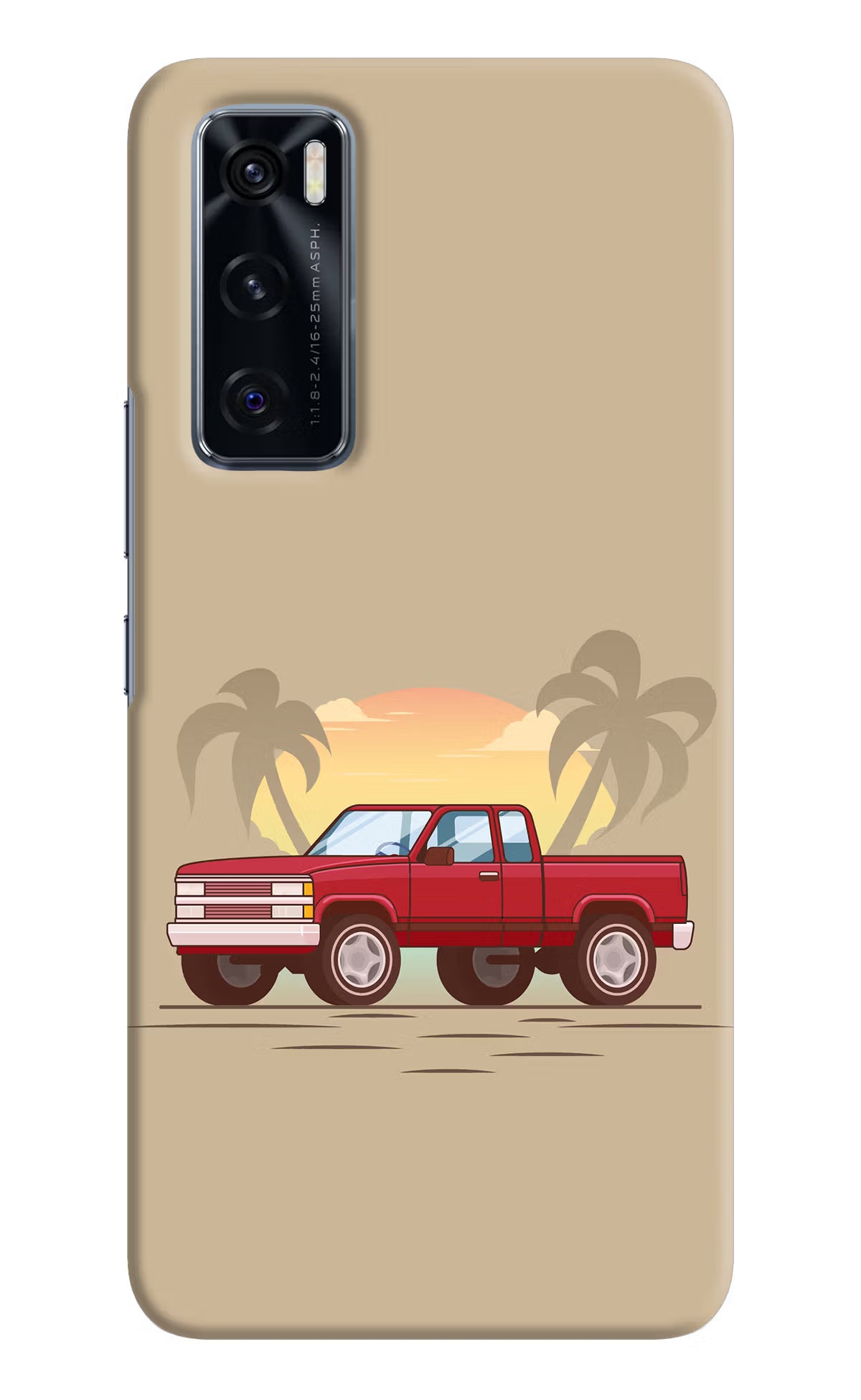 Desert Classic Drive Vivo V20 SE Hard Case Back Cover by Casekaro