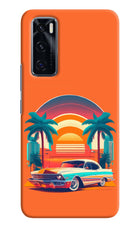 Palm Drive 80s Vivo V20 SE Hard Case Back Cover by Casekaro