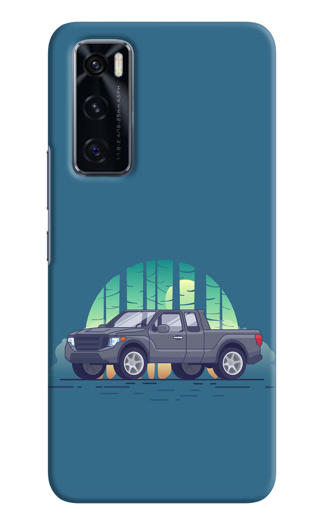 Retro Garage Vibe Vivo V20 SE Hard Case Back Cover by Casekaro