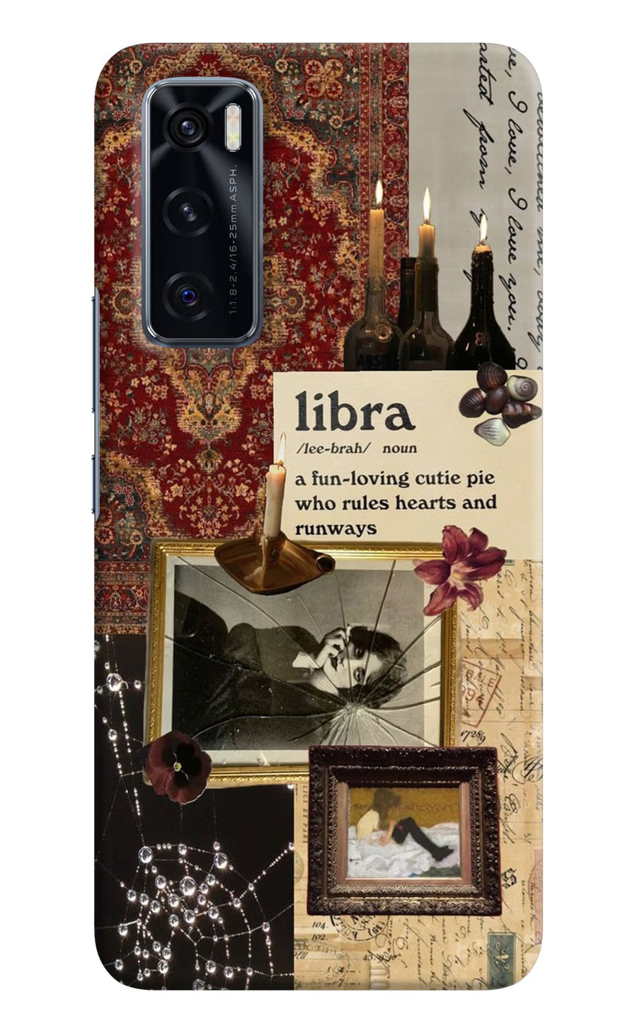 Libra Zodiac Vivo V20 SE Back Cover, Hard case