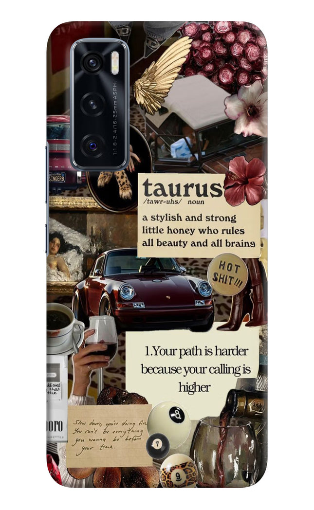 Taurus Zodiac Vivo V20 SE Hard Case Back Cover by Casekaro