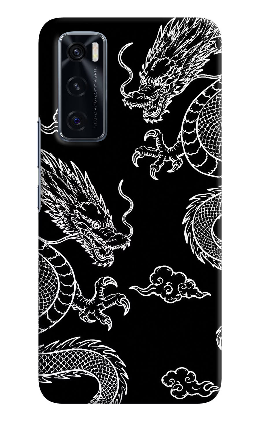 Twin Dragons Vivo V20 SE Back Cover, Hard case