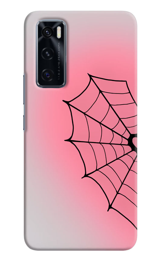 Pink Web Vivo V20 SE Hard Case Back Cover by Casekaro