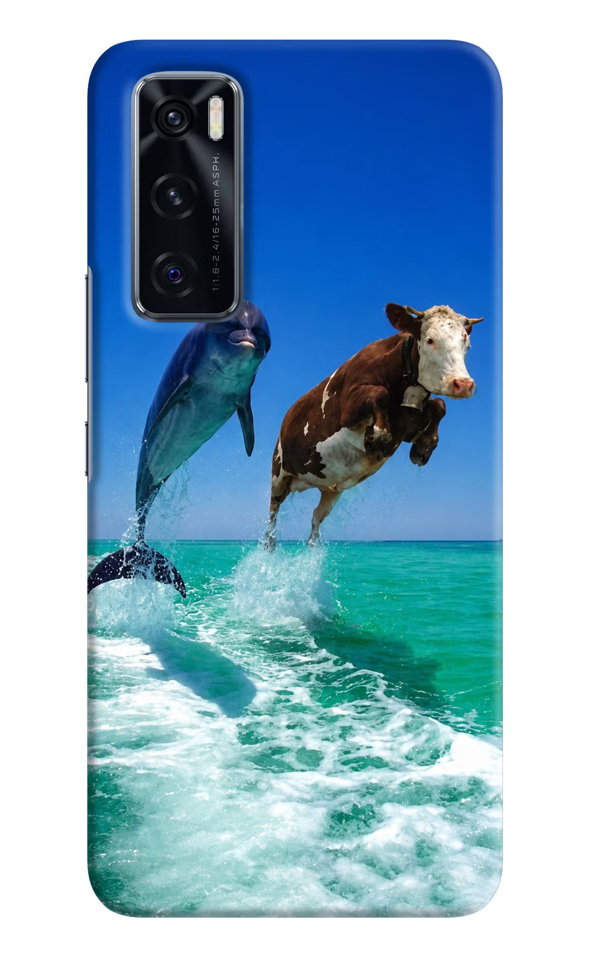 Dolphin vs Cow Vivo V20 SE Back Cover
