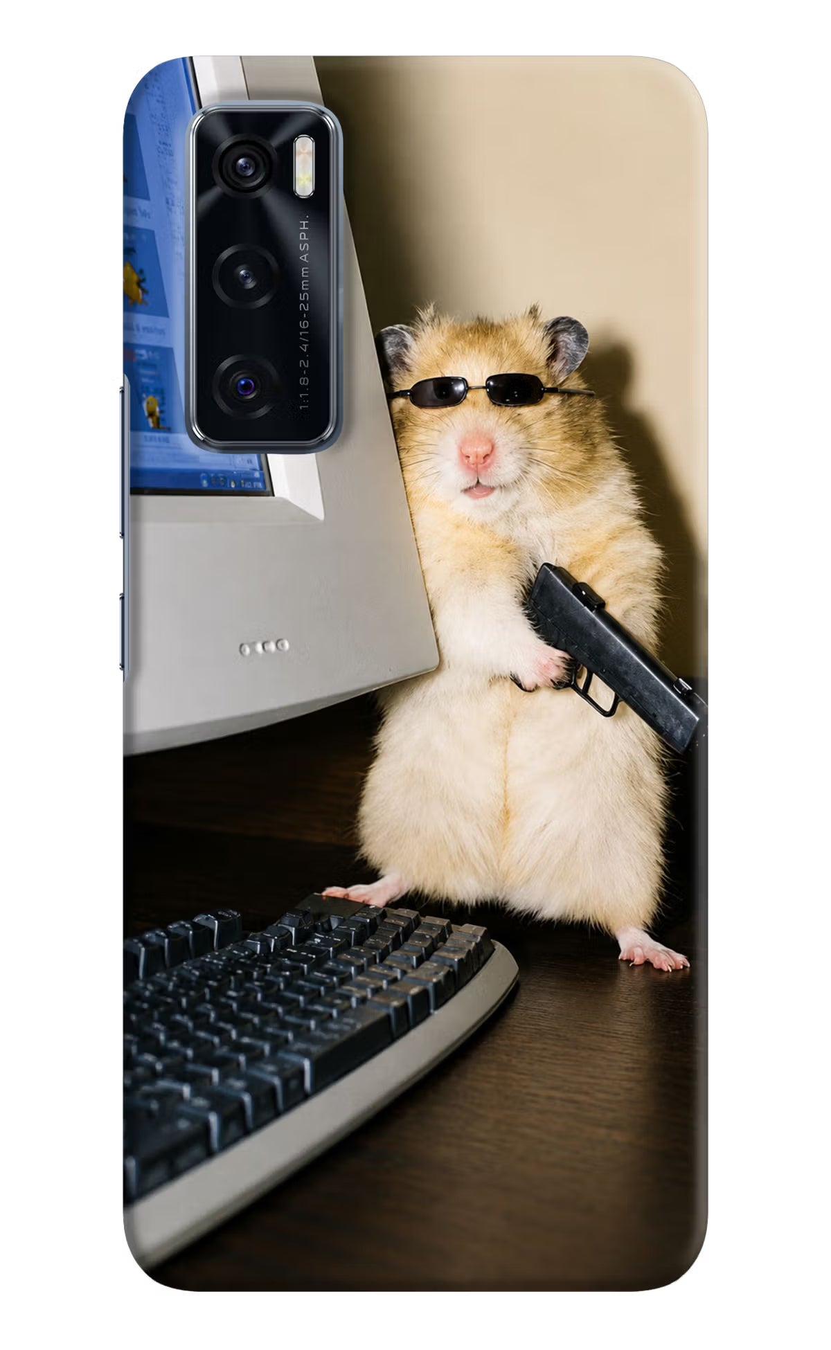 Hacker Hamster Vivo V20 SE Back Cover