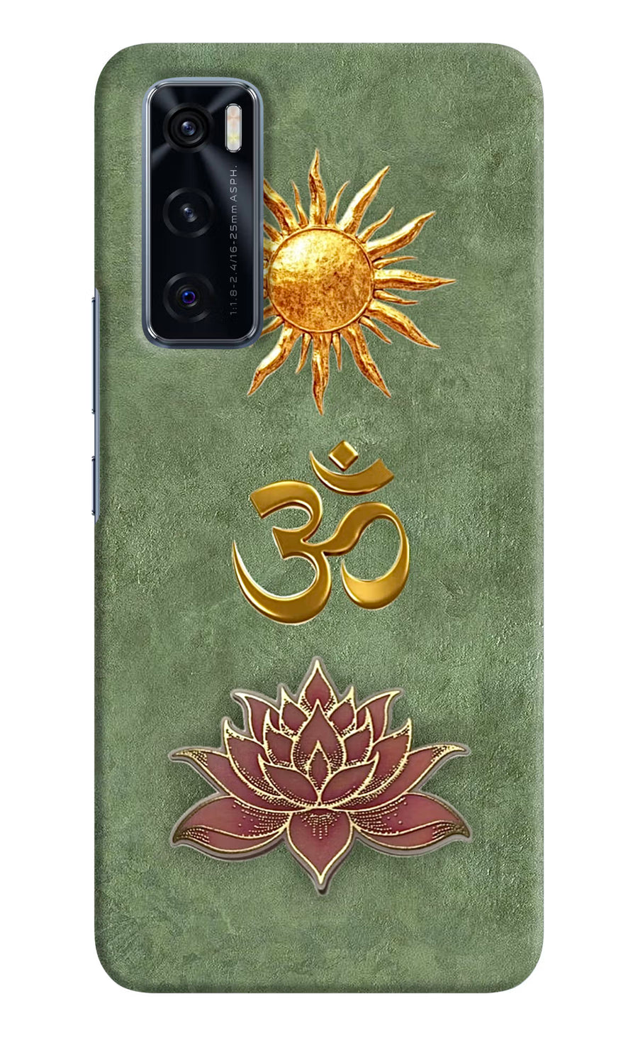Om & Lotus Vivo V20 SE Back Cover, Hard case