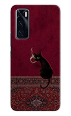 Midnight Cat Vivo V20 SE Hard Case Back Cover by Casekaro