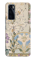 White Lily Vivo V20 SE Hard Case Back Cover by Casekaro
