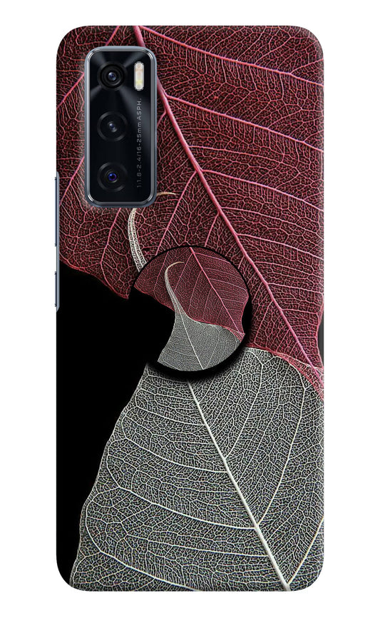 Leaf Pattern Vivo V20 SE Pop Case by Casekaro