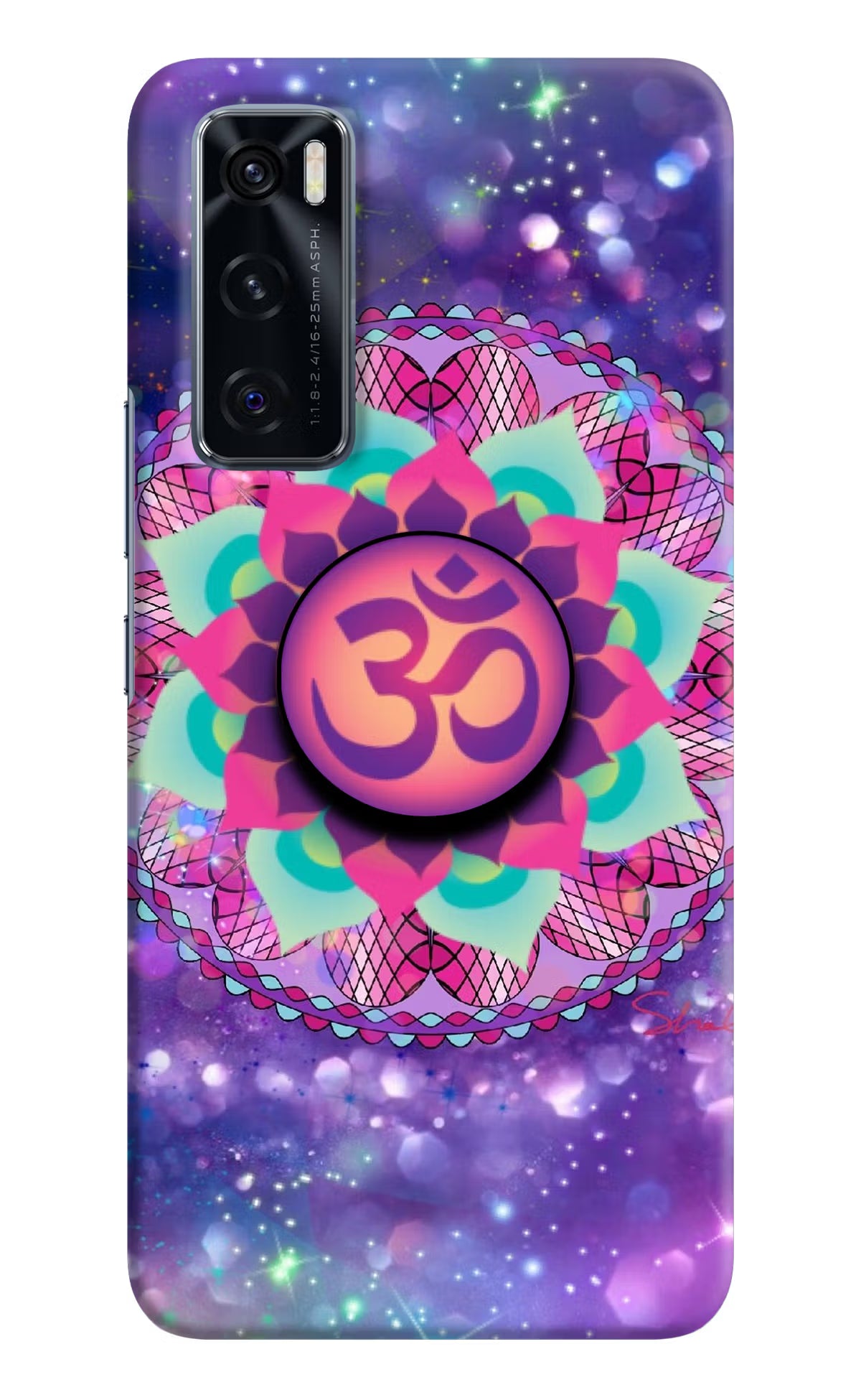 Om Purple Vivo V20 SE Pop Case by Casekaro