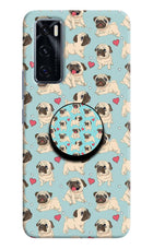 Pug Dog Vivo V20 SE Pop Case by Casekaro