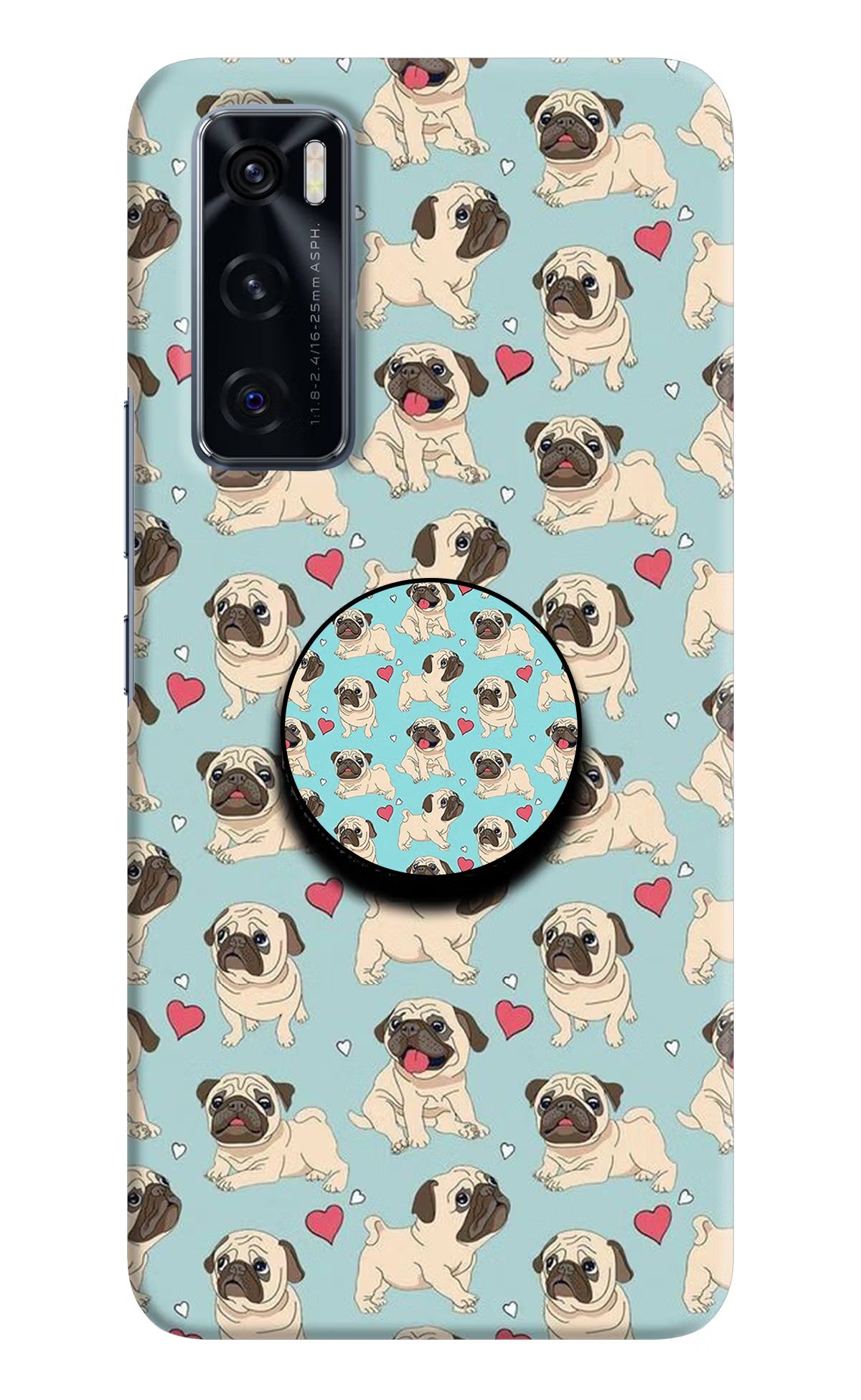 Pug Dog Vivo V20 SE Pop Case by Casekaro