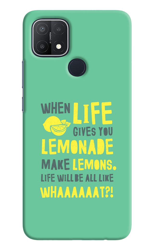 Quote Oppo A15/A15s Hard Case Back Cover by Casekaro