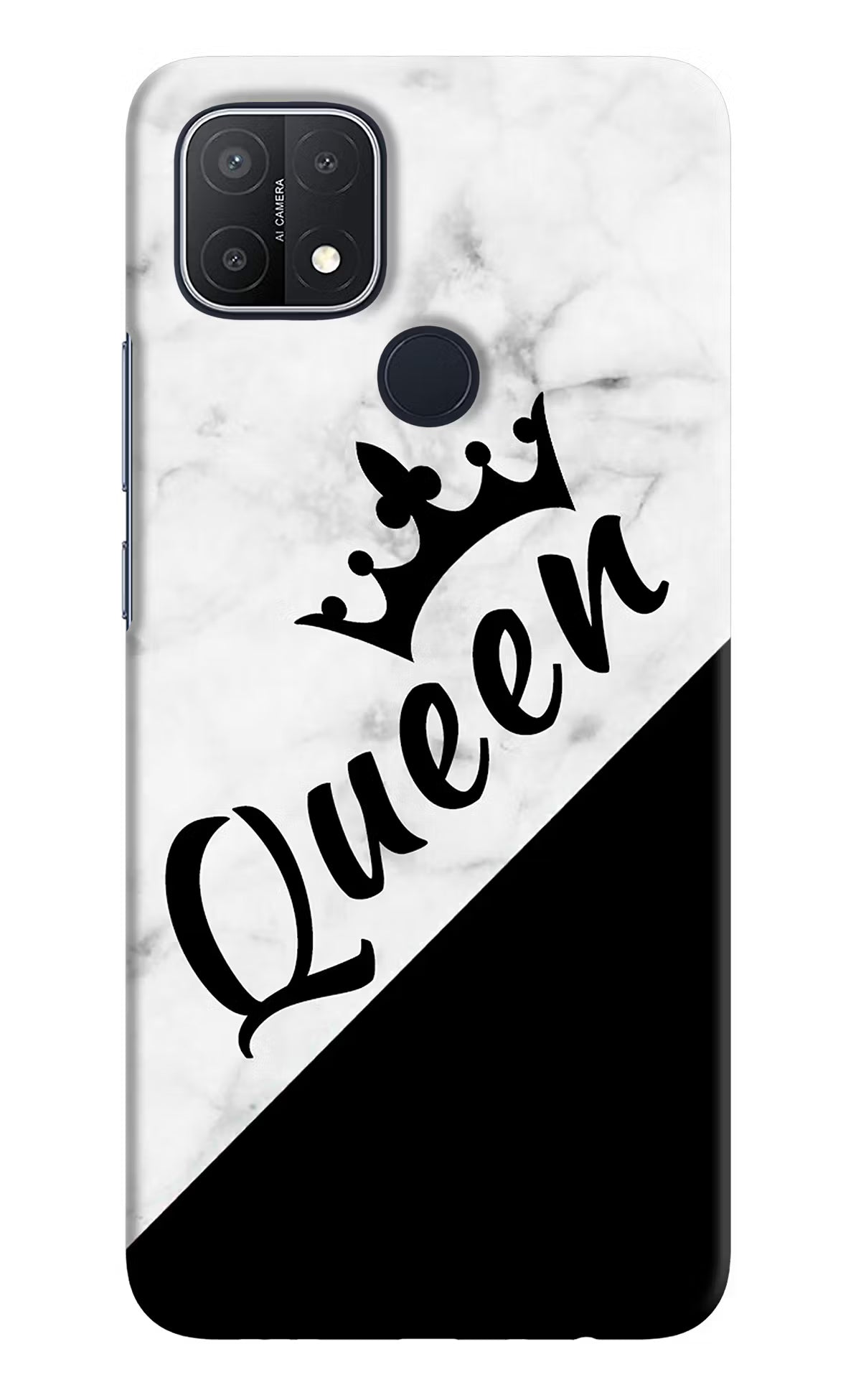 Queen Oppo A15/A15s Hard Case Back Cover by Casekaro